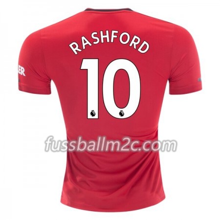 Fußballtrikots Manchester United Marcus Rashford 10 Heim Trikotsatz 2019-2020